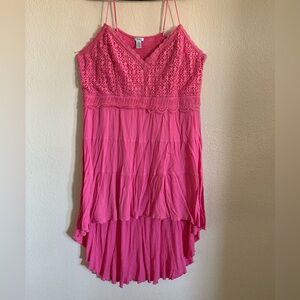 Pink High Low Dress